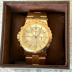 Gold Chronograph Watch